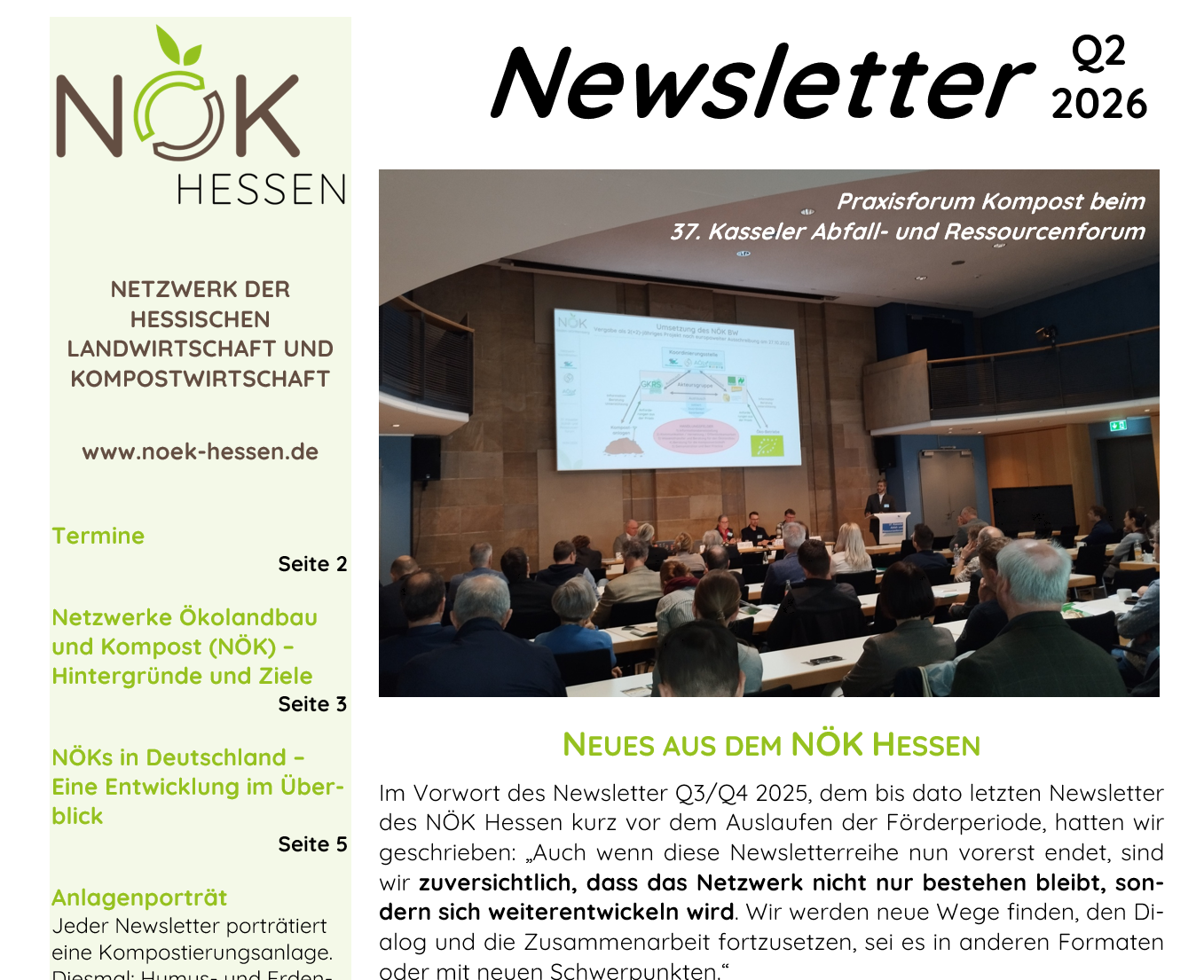 Neues aus dem NÖK Hessen