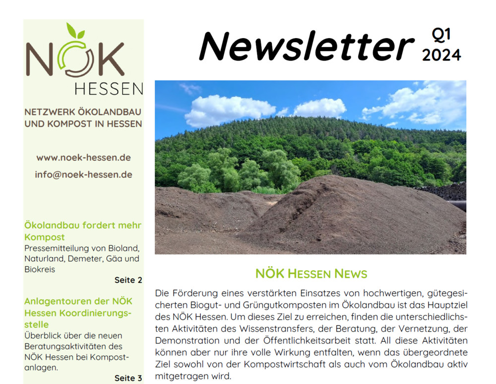 1. Newsletter 2024des Netzwerks Ökolandbau und Kompost (NÖK) Hessen