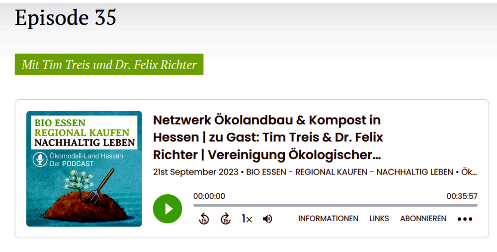 Podcast: Netzwerk Ökolandbau und Kompost Hessen